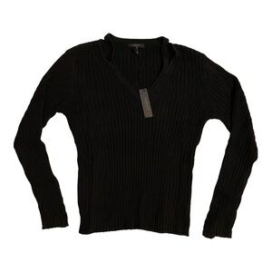 Bobi Black Cut Out Sweater - Black NWT